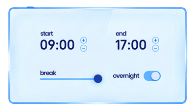 Daily time clock calculator illustration