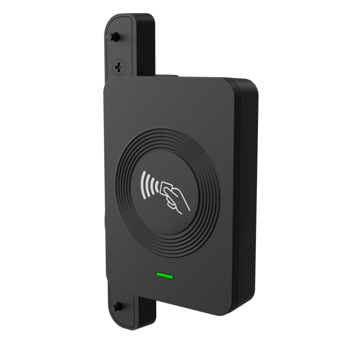 RFID card reader for employee time clock terminal