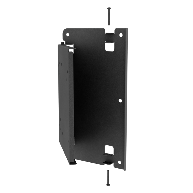 Secure metal wall mount for a tablet RFID time clock